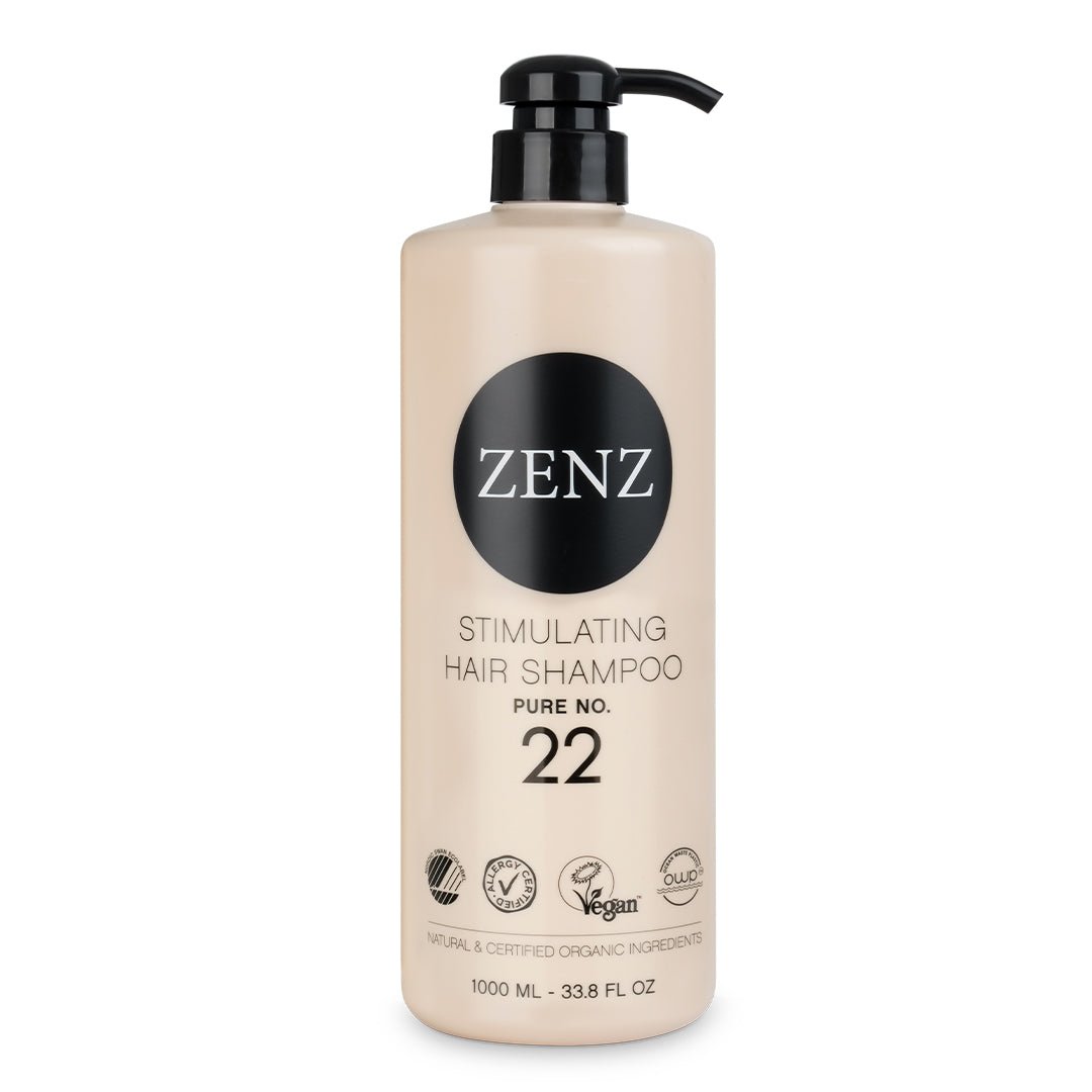 Stimulating Hair Shampoo Pure no. 22 (1000 ml) - ZENZ Organic Products (DK)