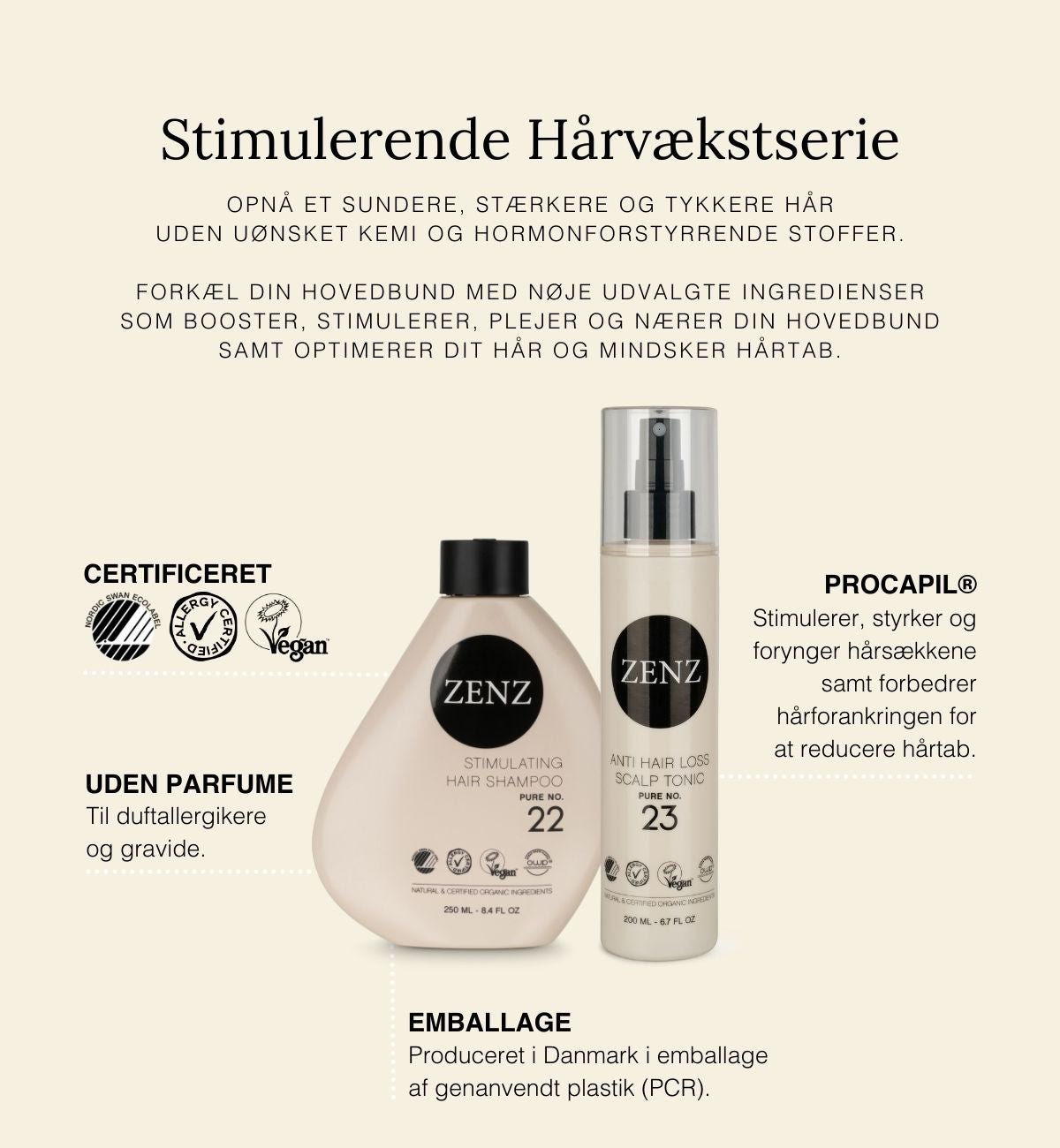 Stimulating Hair Shampoo Pure no. 22 (1000 ml) - ZENZ Organic Products (DK)